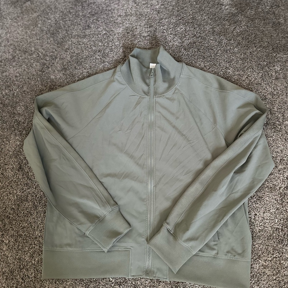 90 Degree Green Full-Zip Jacket Size Large 0314